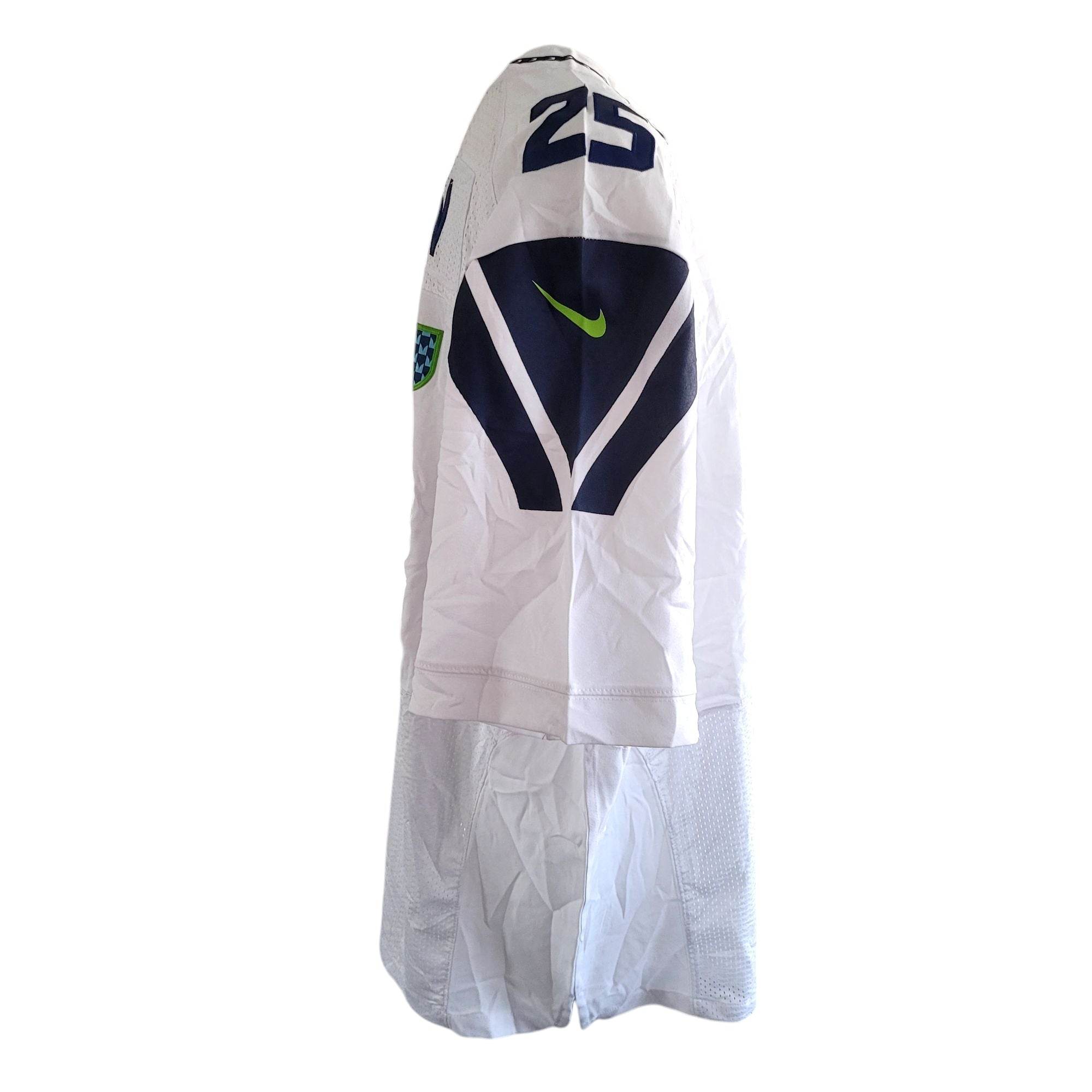 Nike On Field Richard Sherman 25 Seattle Seahawks Jersey – White – Size 60 - USASTARFASHION