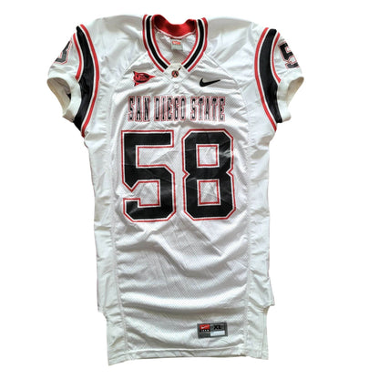 Rare 2000s Nike San Diego State Aztecs 58 Jersey - XL - USASTARFASHION