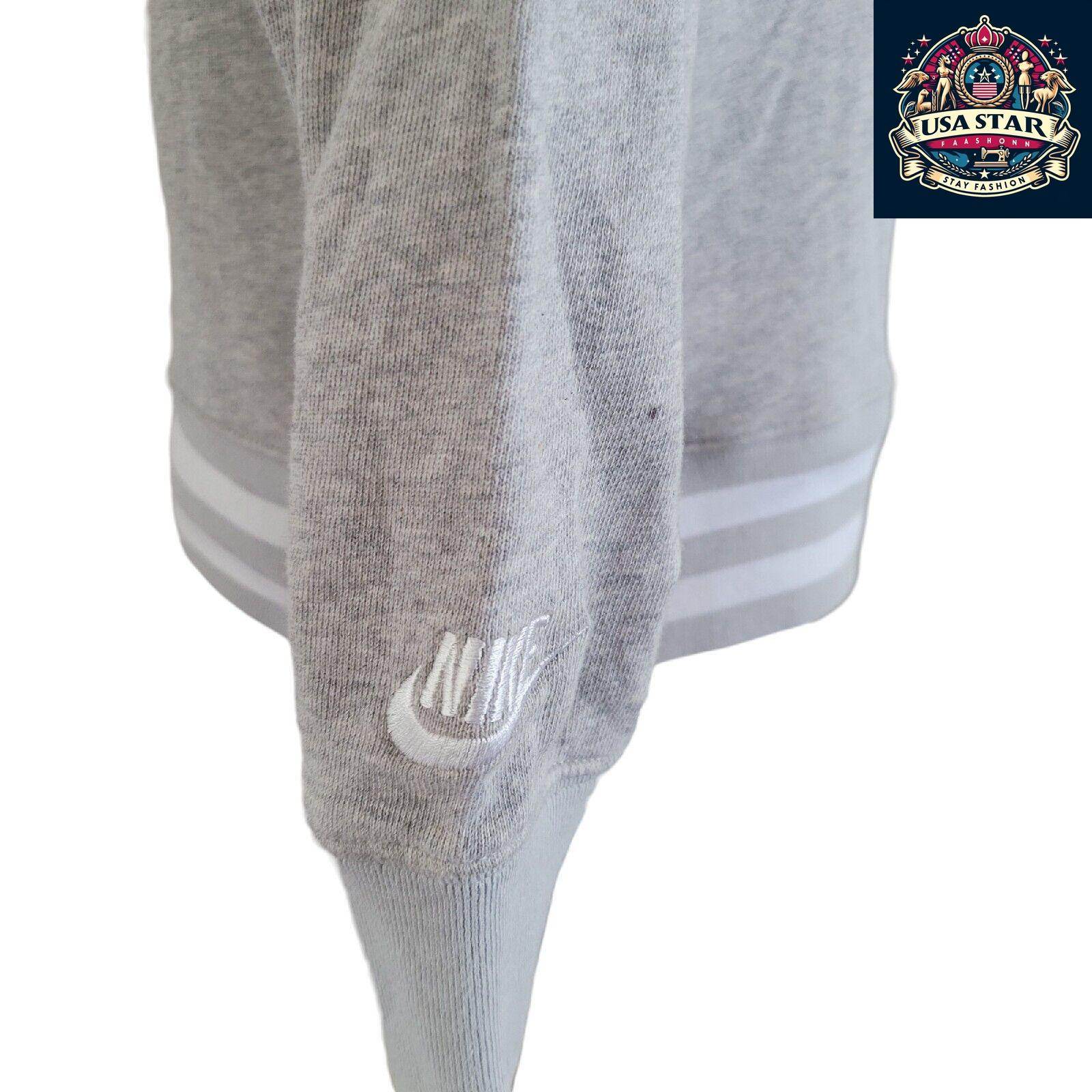 Nike Hoodie 1972 Official Size S in Grey Cotton, Vintage Style Pullover for Comfort and Warmth - USASTARFASHION