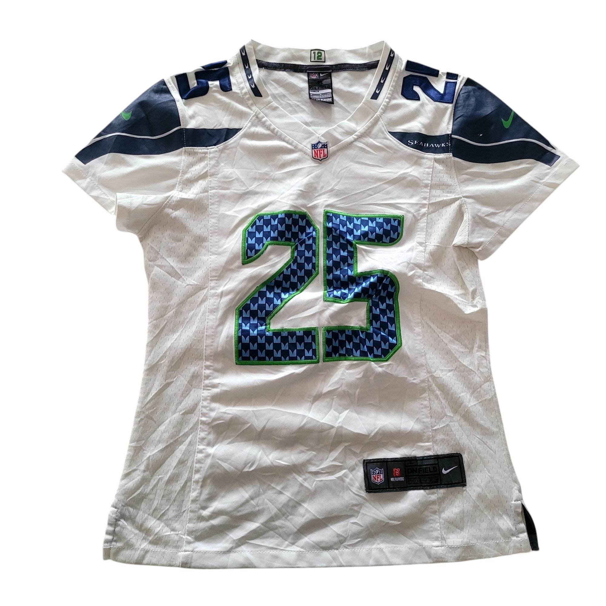 Nike Richard Sherman 25 Seattle Seahawks Women's Jersey - Size S - USASTARFASHION