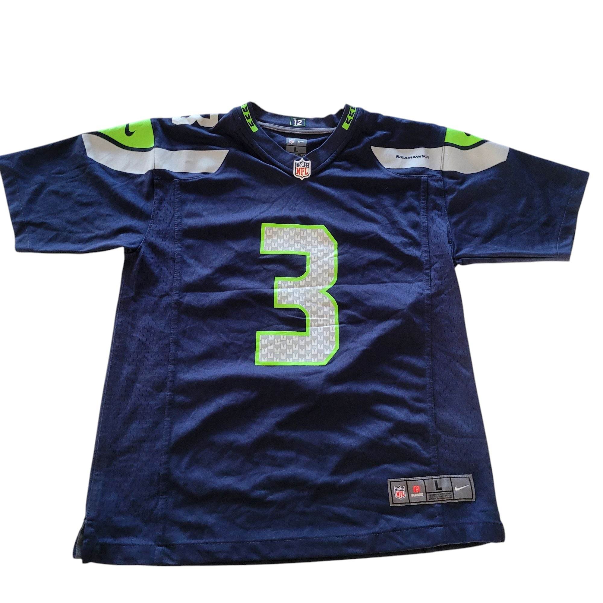 Nike Russell Wilson Seattle Seahawks Jersey (Youth Large 14/16) - USASTARFASHION