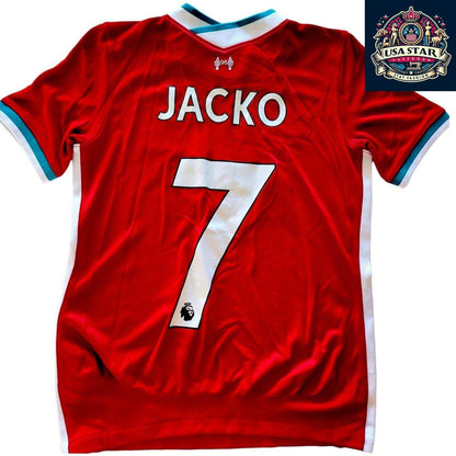 Nike Liverpool FC Youth Jersey 2020/21 - Dri - FIT - Personalized JACKO 7 - Size M - USASTARFASHION