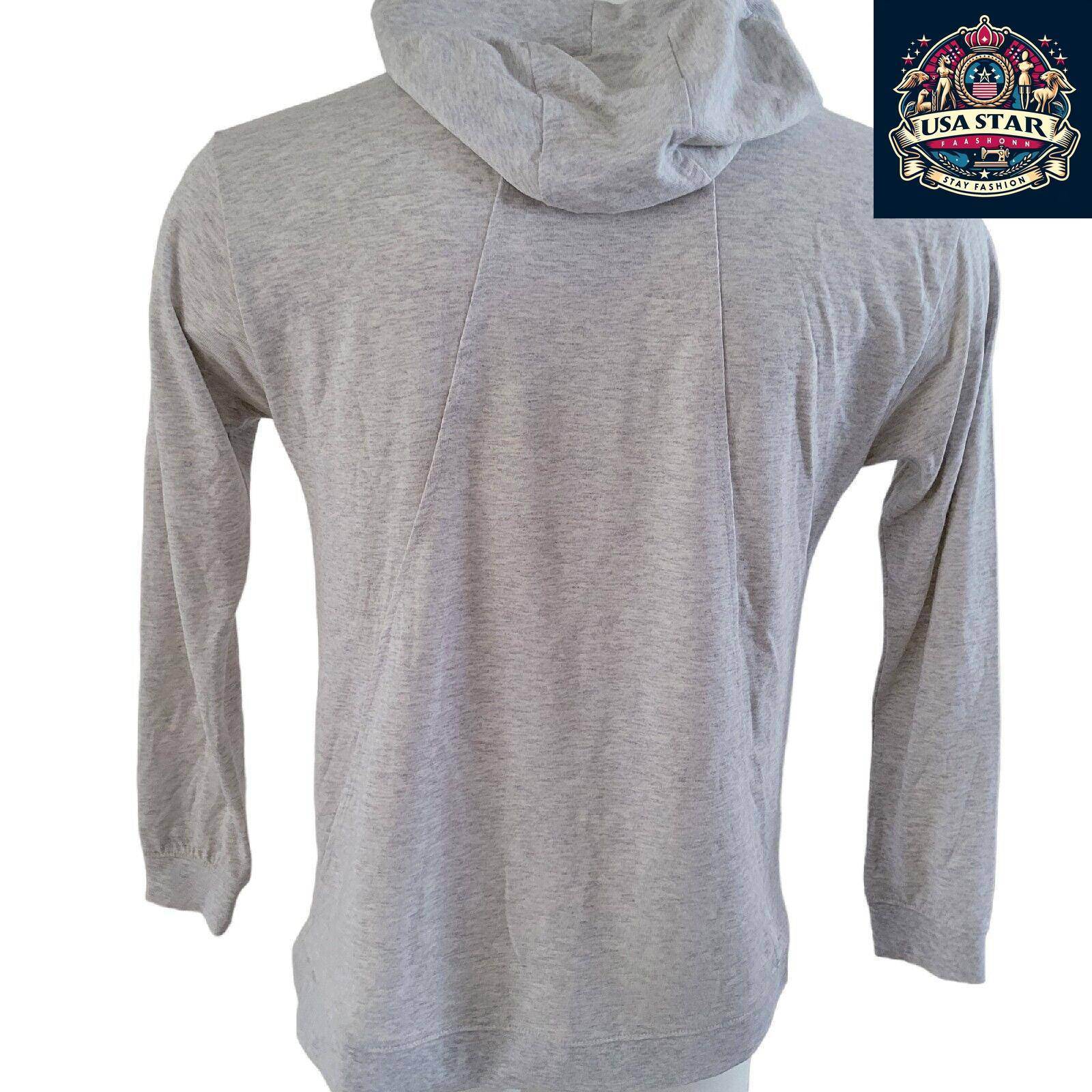 Nike Men's Hoodie - Medium Grey Pullover with Iconic Logo and Comfortable Fit for All - Day Wear - USASTARFASHION