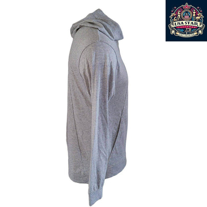 Nike Men's Hoodie - Medium Grey Pullover with Iconic Logo and Comfortable Fit for All - Day Wear - USASTARFASHION