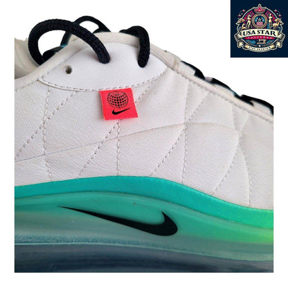 Nike MX 720 Air Max Shoes Unisex White Lime Green Size 10 UK With Air Cushioning & Breathable Design - USASTARFASHION