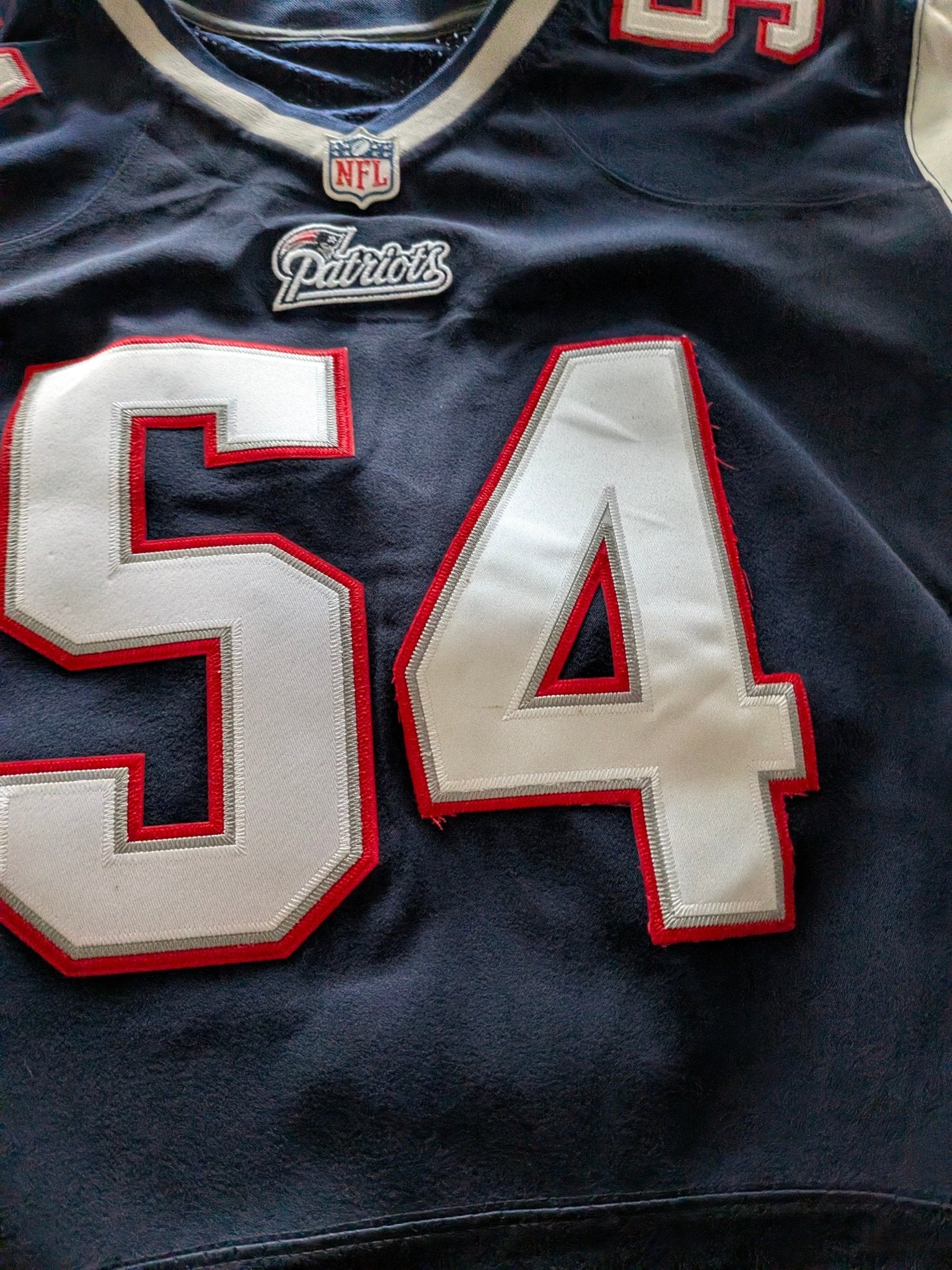 Nike On Field New England Patriots 54 Tedy Bruschi Jersey — Size 48 - USASTARFASHION