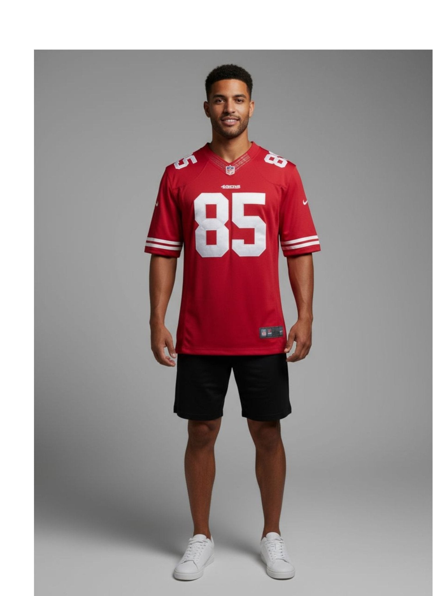 Nike On Field San Francisco 49ers 85 Jersey — Red — Size L - USASTARFASHION