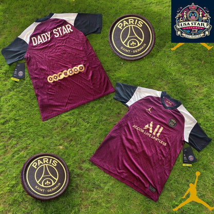 Nike Paris Saint Germain Youth Jersey Dady Star Large 147 - 158 CM Bordeaux/White Authentic Design - USASTARFASHION