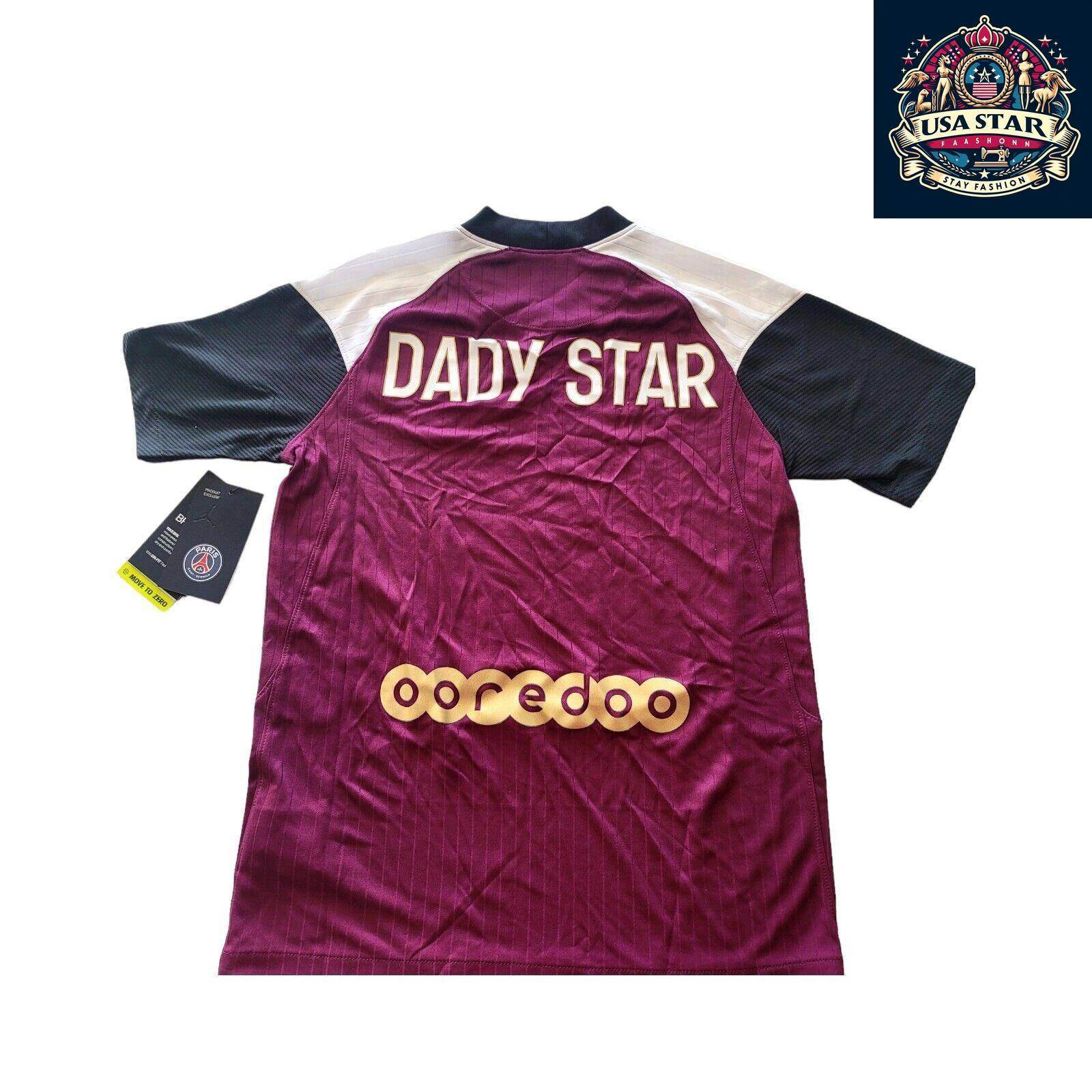 Nike Paris Saint Germain Youth Jersey Dady Star Large 147 - 158 CM Bordeaux/White Authentic Design - USASTARFASHION