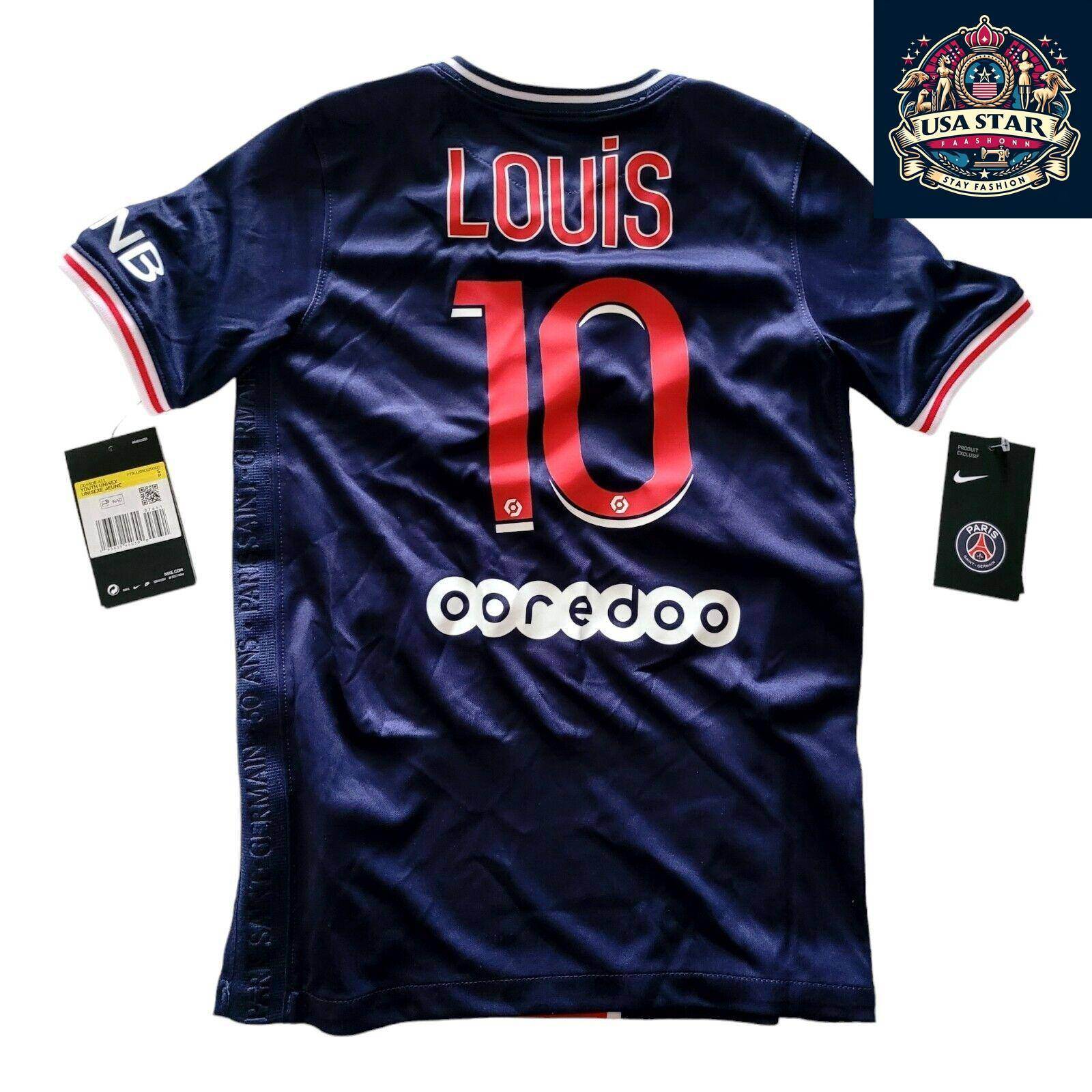 Nike PSG Youth Home Jersey Size S - Louis 10 - New with Tags - Paris Saint Germain Jersey - USASTARFASHION