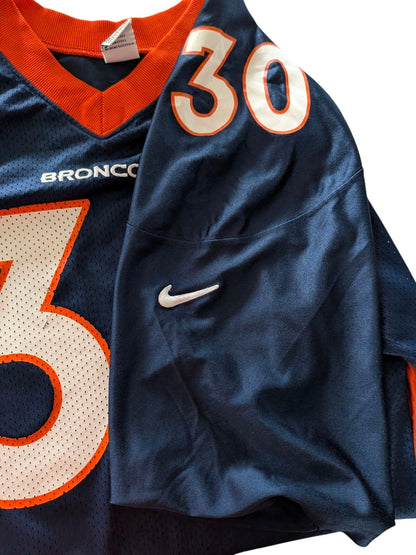 Nike Team Denver Broncos 30 Terrell Davis Jersey — Men’s L - USASTARFASHION