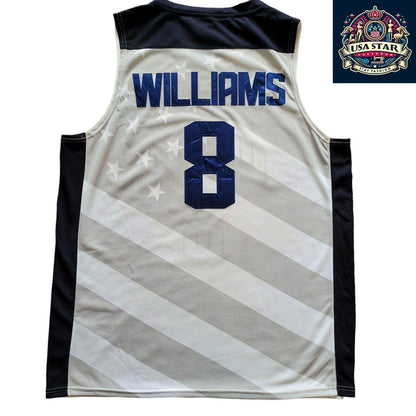 Nike Team USA Deron Williams Jersey No 8 - Authentic Performance Fabric Size L for Basketball Fans - USASTARFASHION
