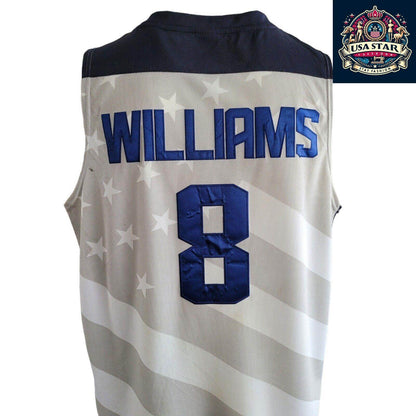 Nike Team USA Deron Williams Jersey No 8 - Authentic Performance Fabric Size L for Basketball Fans - USASTARFASHION