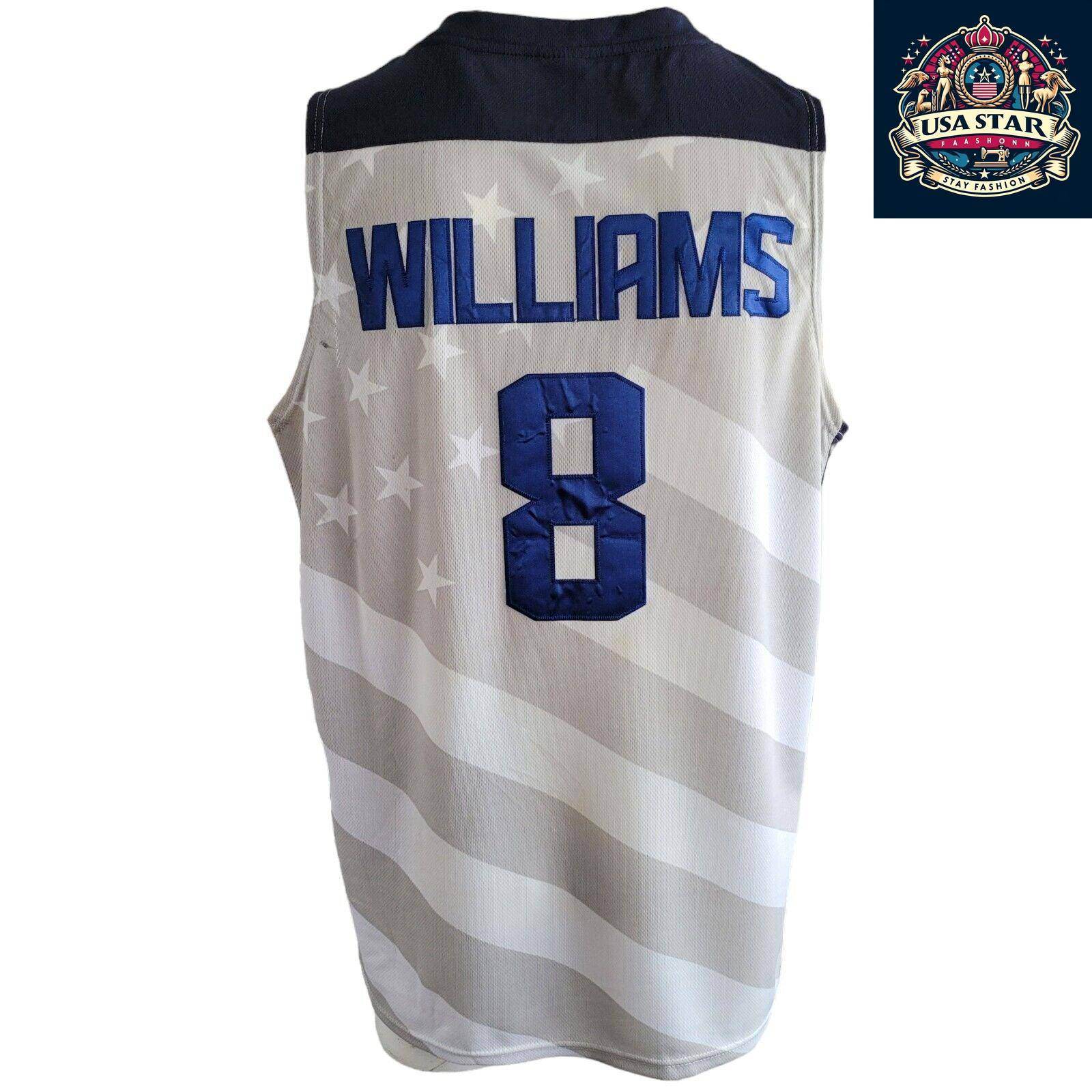 Nike Team USA Deron Williams Jersey No 8 - Authentic Performance Fabric Size L for Basketball Fans - USASTARFASHION