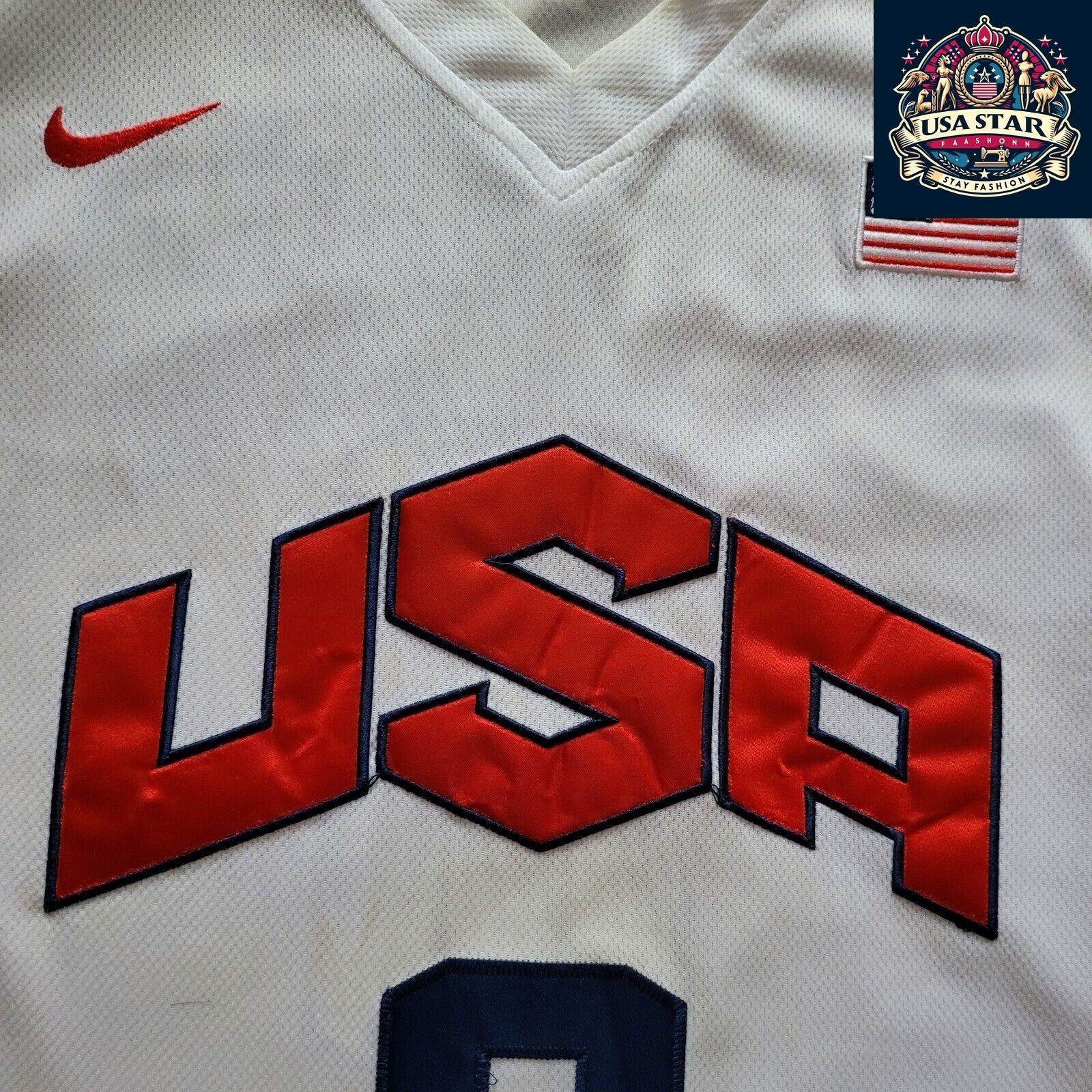 Nike Team USA Deron Williams Jersey No 8 - Authentic Performance Fabric Size L for Basketball Fans - USASTARFASHION