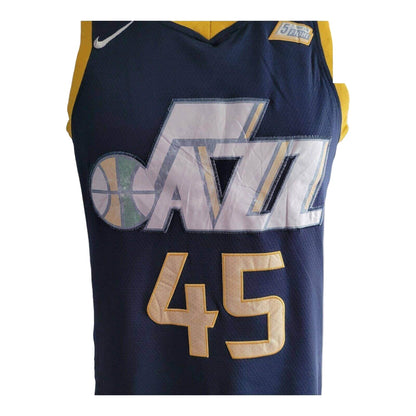 Nike Utah Jazz Jersey Donovan Mitchell 45 Men's Medium Blue Swingman - NBA Authentic Style - USASTARFASHION