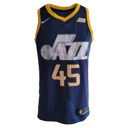 Nike Utah Jazz Jersey Donovan Mitchell 45 Men's Medium Blue Swingman - NBA Authentic Style - USASTARFASHION