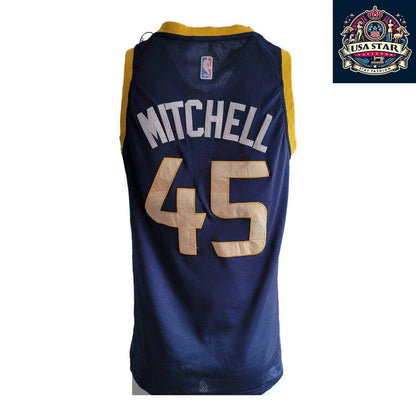 Nike Utah Jazz Jersey Donovan Mitchell 45 Men's Medium Blue Swingman - NBA Authentic Style - USASTARFASHION