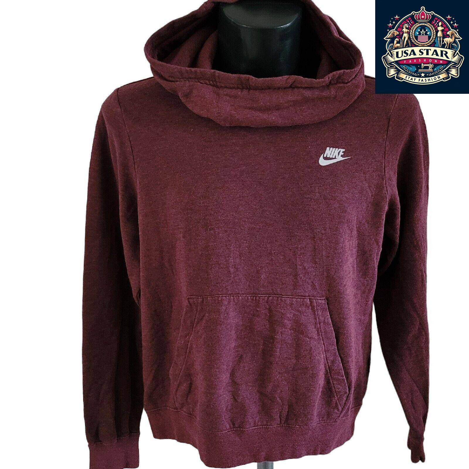 Nike Women's Hoodie - Large Size, Soft Fabric, Iconic Logo, Comfortable Fit for Gym & Casual Use - USASTARFASHION