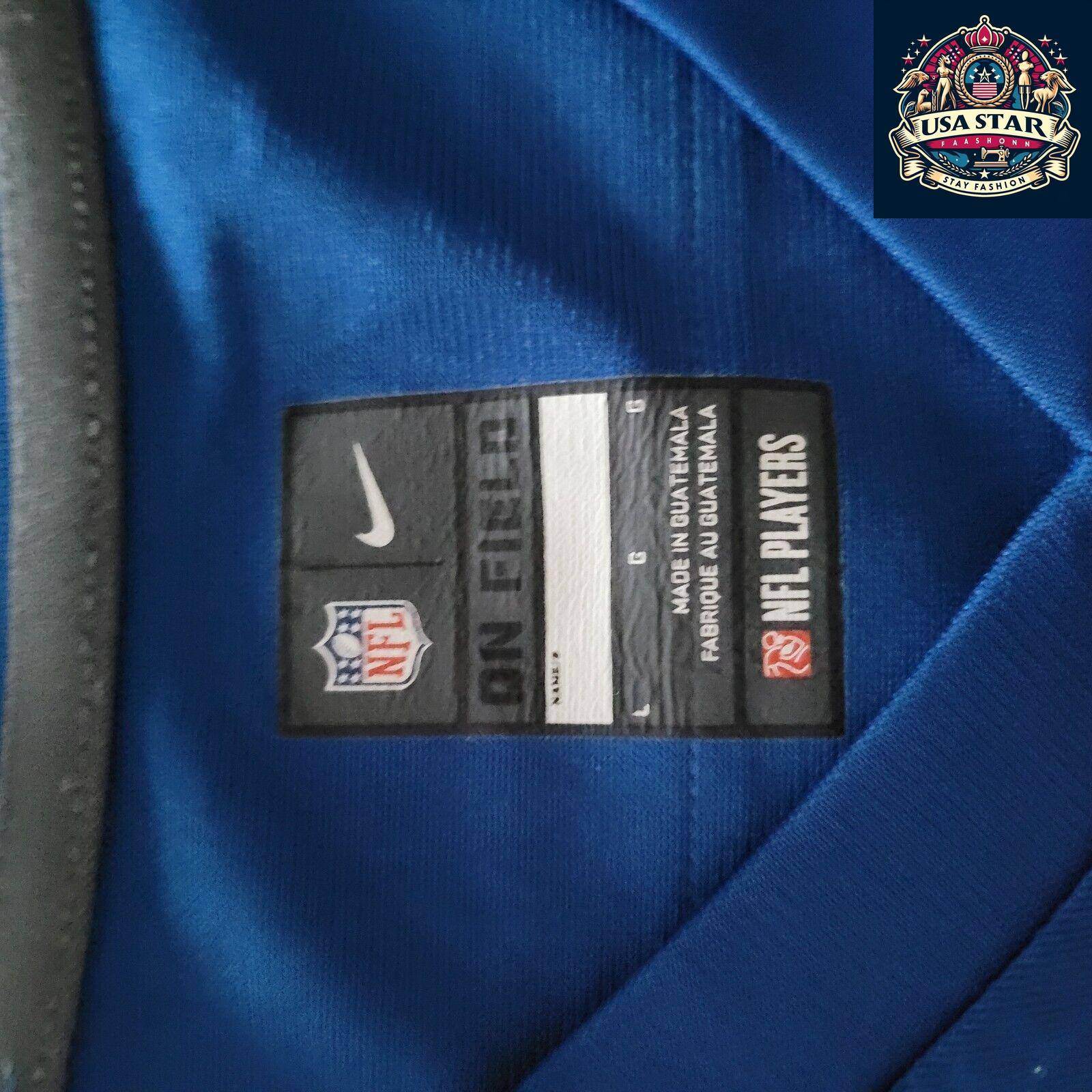 Nike Women's Jersey Authentic On Field Blue 12 Luck, Tailored Fit, Size Large, Colts Fan Gear - USASTARFASHION