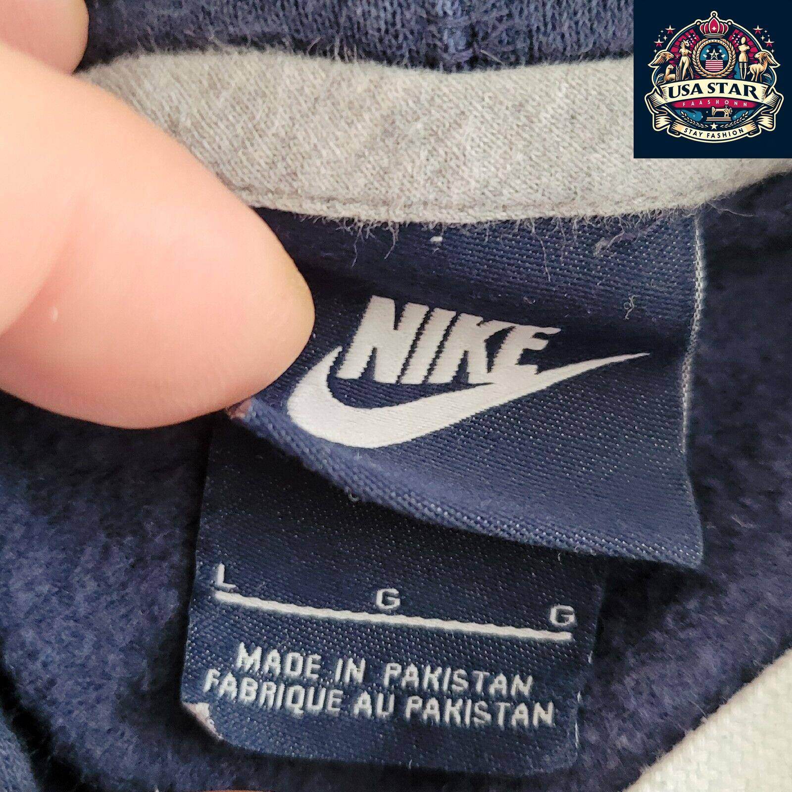 Nike Women's Large Hoodie - Soft Breathable Fabric, Classic Logo, Vintage Style, Comfortable Fit - USASTARFASHION