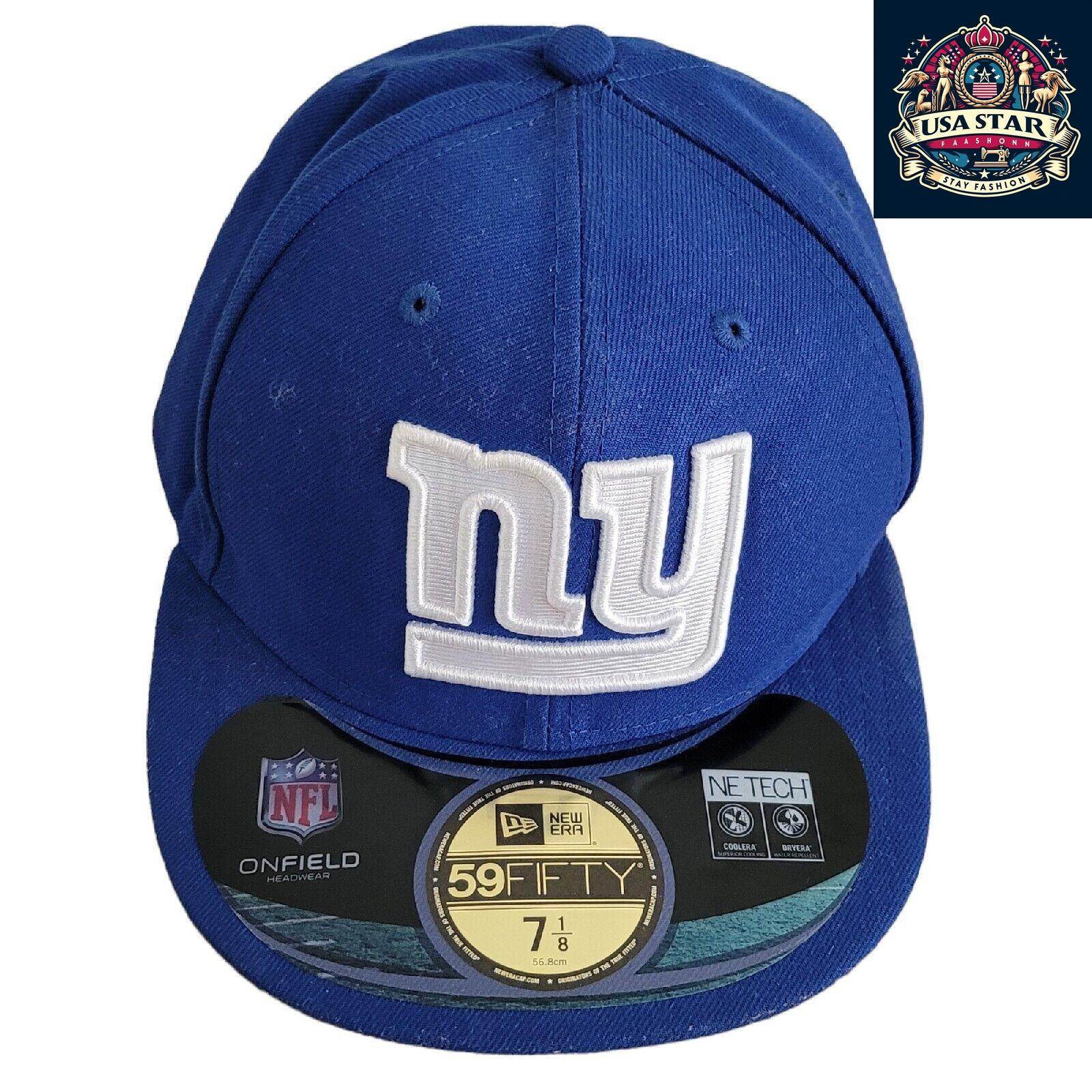 NY Yankees Fitted Cap 59FIFTY Essential Blue by New Era, Size 7 1/8, Stylish Fan Headwear - USASTARFASHION