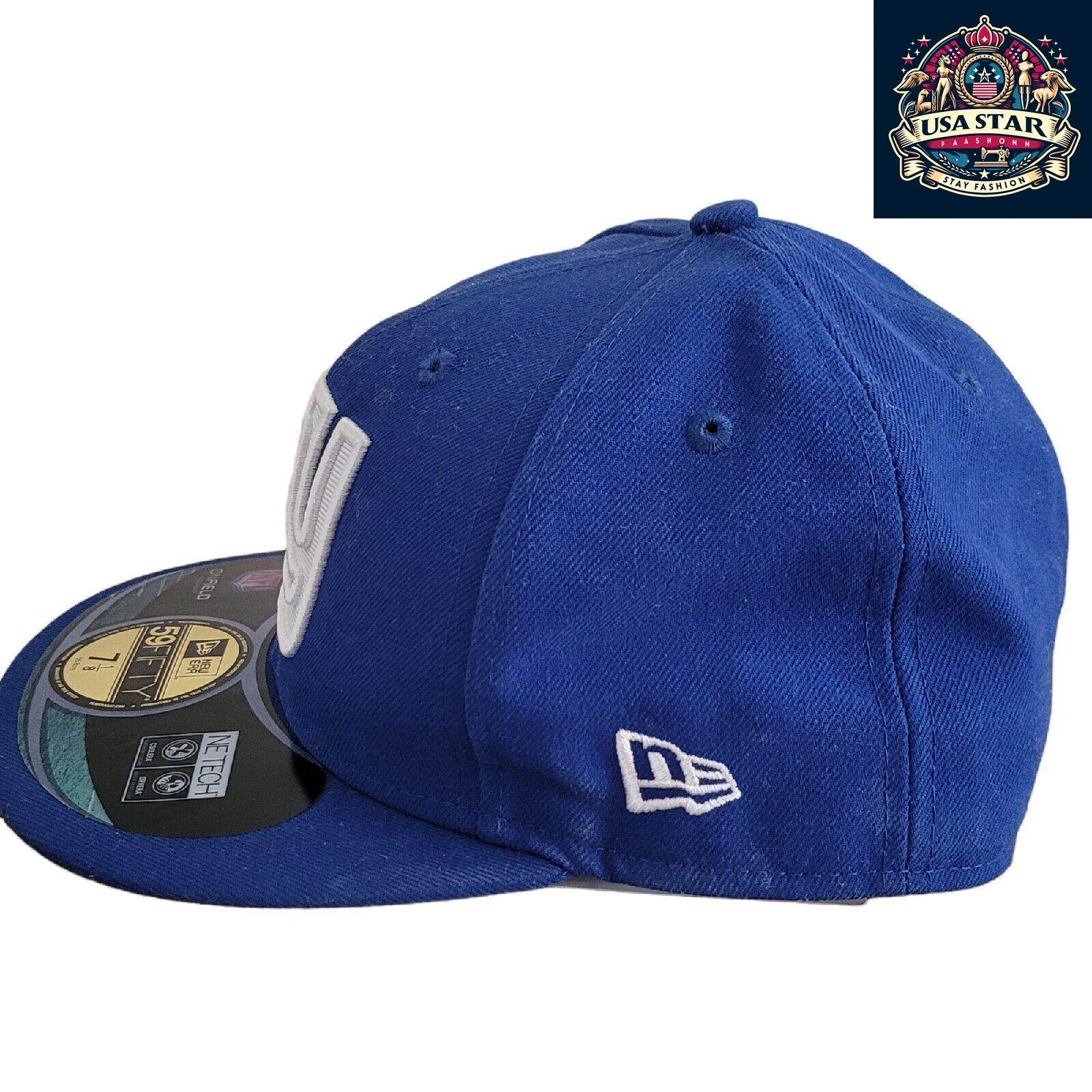 NY Yankees Fitted Cap 59FIFTY Essential Blue by New Era, Size 7 1/8, Stylish Fan Headwear - USASTARFASHION