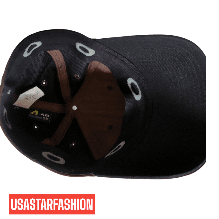 Oakley Flex - Fit Cap S/M - Brown Stretch - Fit Hat with Metal Logo, Comfortable Design - USASTARFASHION