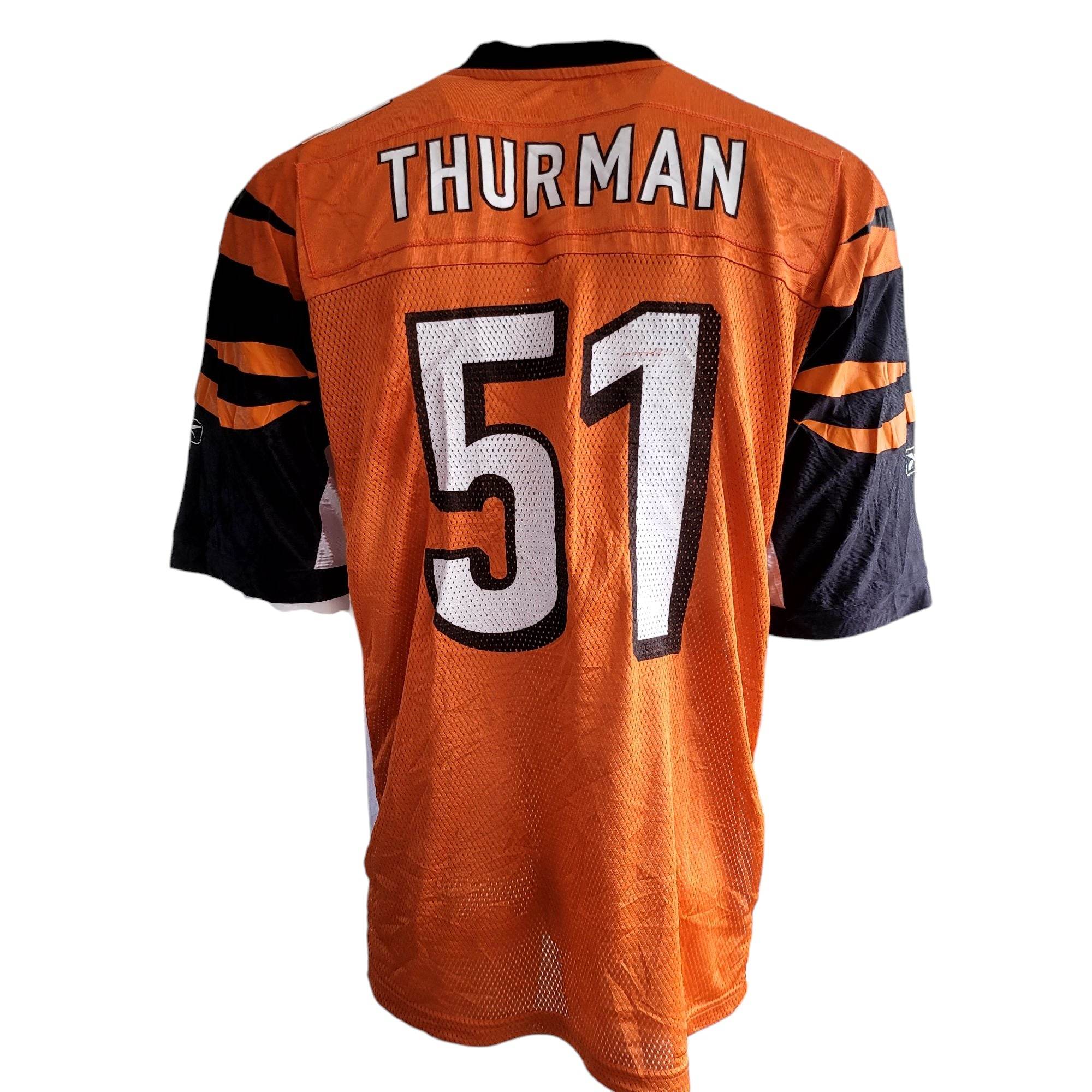 Odell Thurman 51 Cincinnati Bengals Jersey - Size L - Reebok - USASTARFASHION