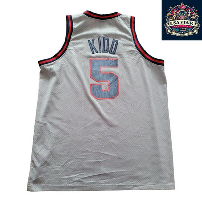 Official Nike Vintage Basketball Jersey 5 Jason Kidd New Jersey Nets Swingman XL - Retro Style - USASTARFASHION