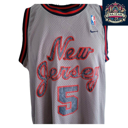 Official Nike Vintage Basketball Jersey 5 Jason Kidd New Jersey Nets Swingman XL - Retro Style - USASTARFASHION