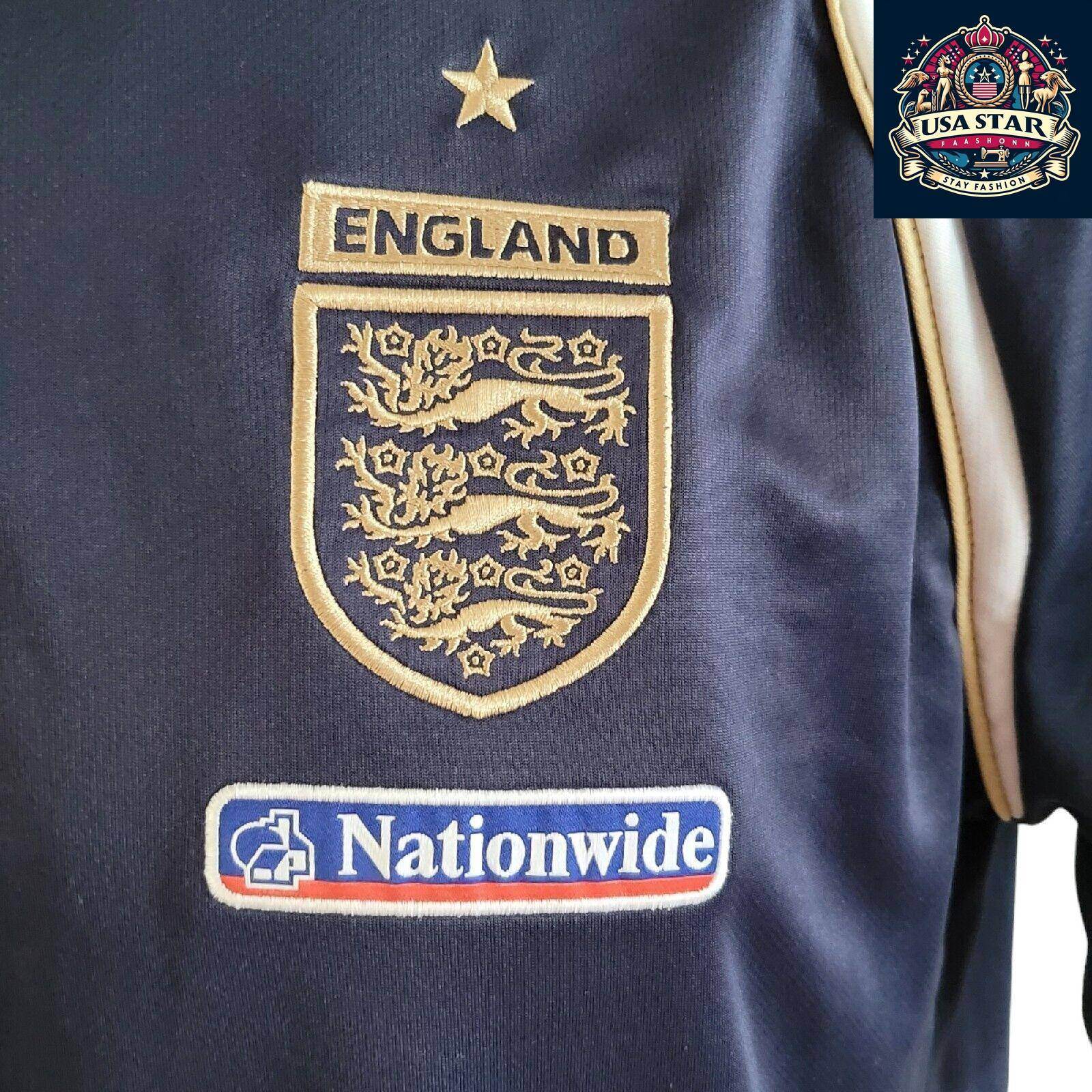 Official Umbro England Football Top Size XL - Comfortable Vintage Grade A Design, Classic Style - USASTARFASHION