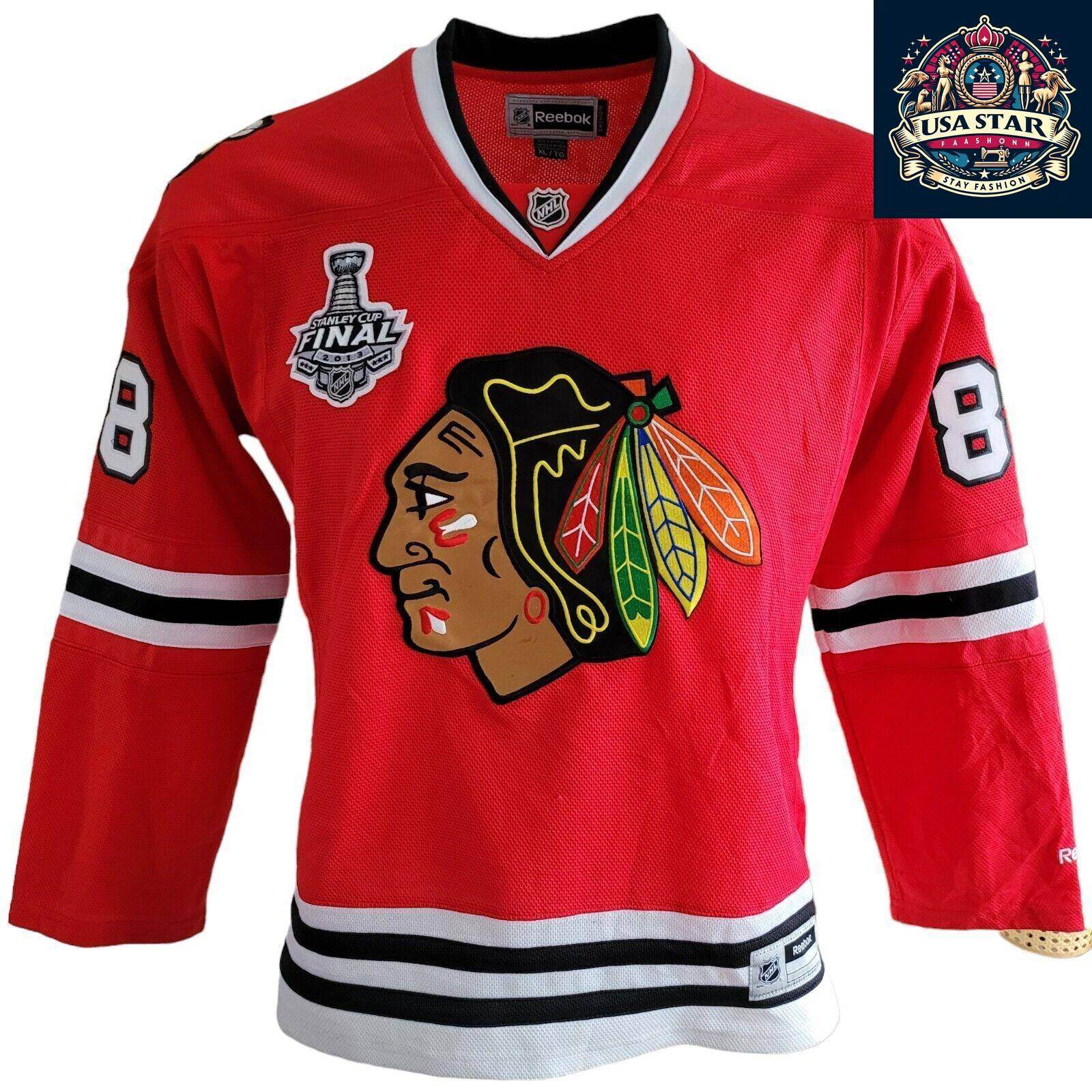 Patrick Kane 88 Chicago Blackhawks Women's Jersey - 2013 Stanley Cup Size L/XL, Stylish & Comfortable - USASTARFASHION