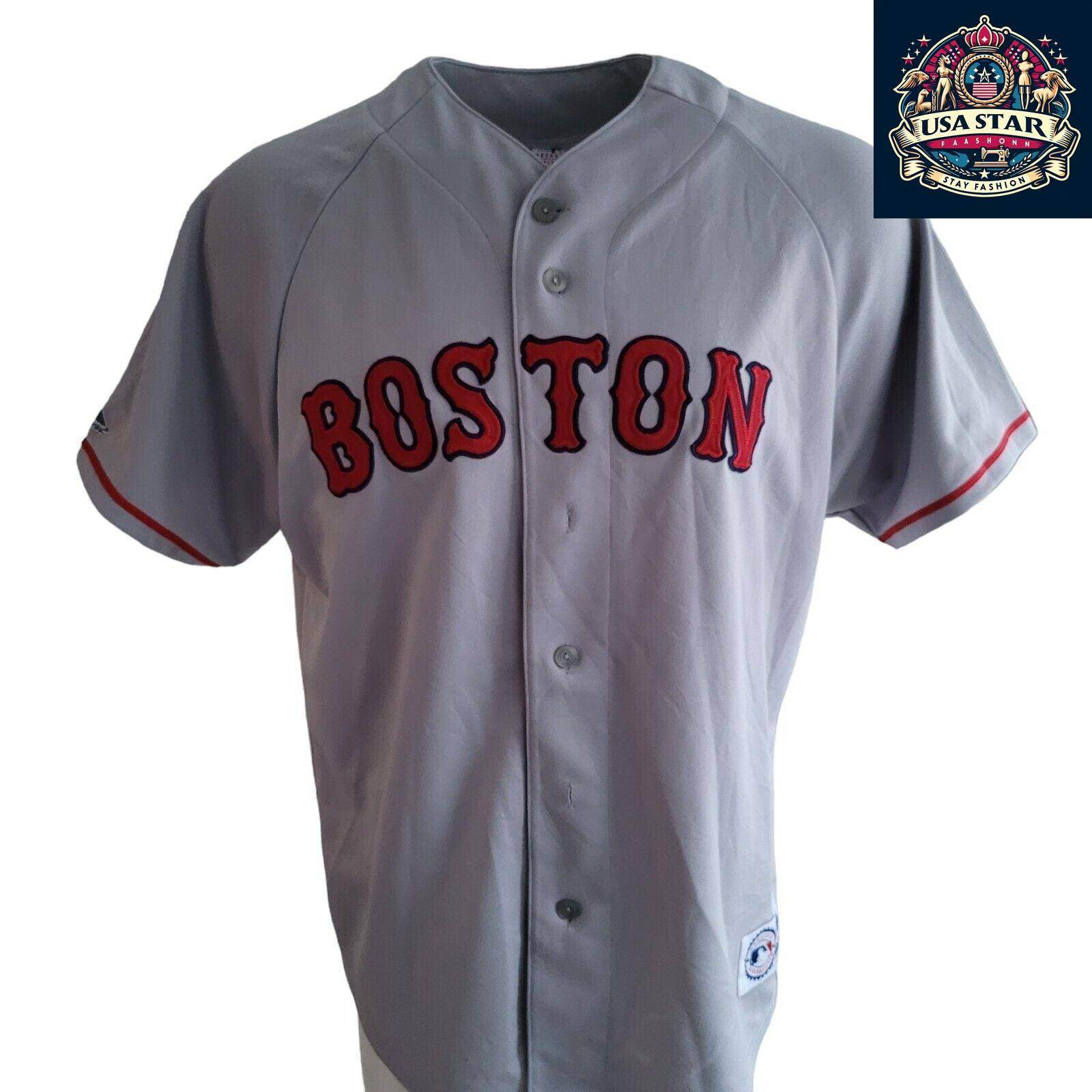 Pedro Martínez 45 Boston Red Sox Jersey XL - Majestic Authentic Vintage Baseball Shirt - USASTARFASHION