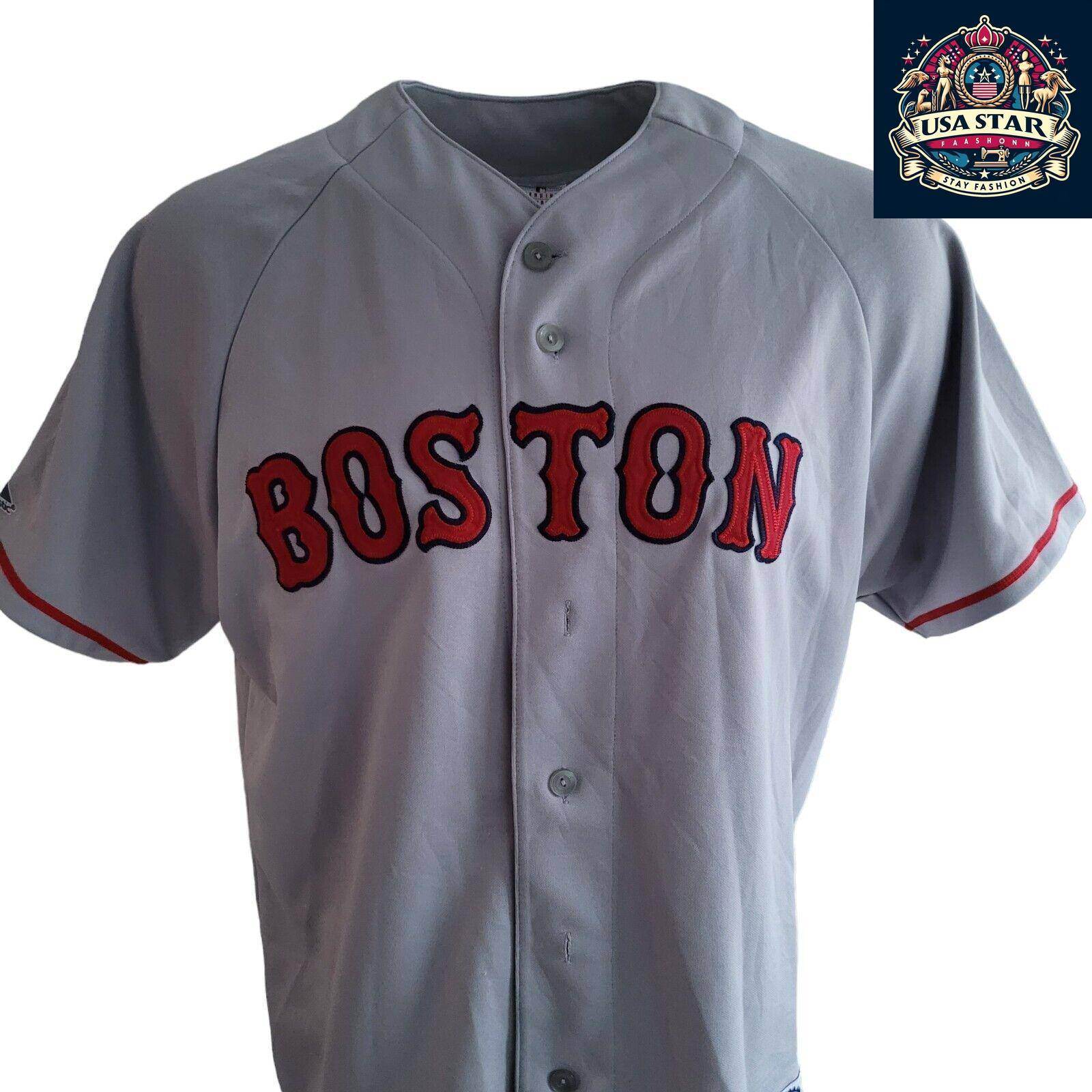 Pedro Martínez 45 Boston Red Sox Jersey XL - Majestic Authentic Vintage Baseball Shirt - USASTARFASHION