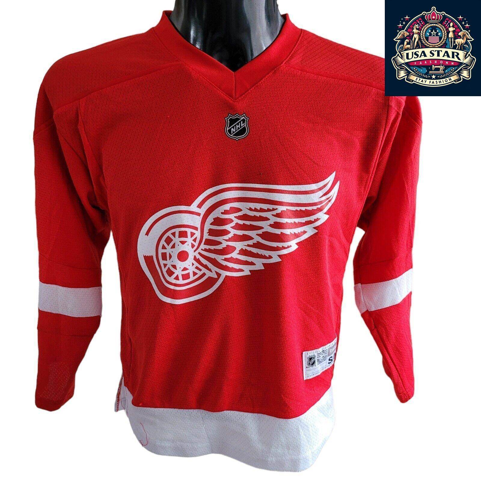 Petr Mrazek 34 Detroit Red Wings Youth Jersey S/M - Durable, Comfortable, Officially Licensed - USASTARFASHION