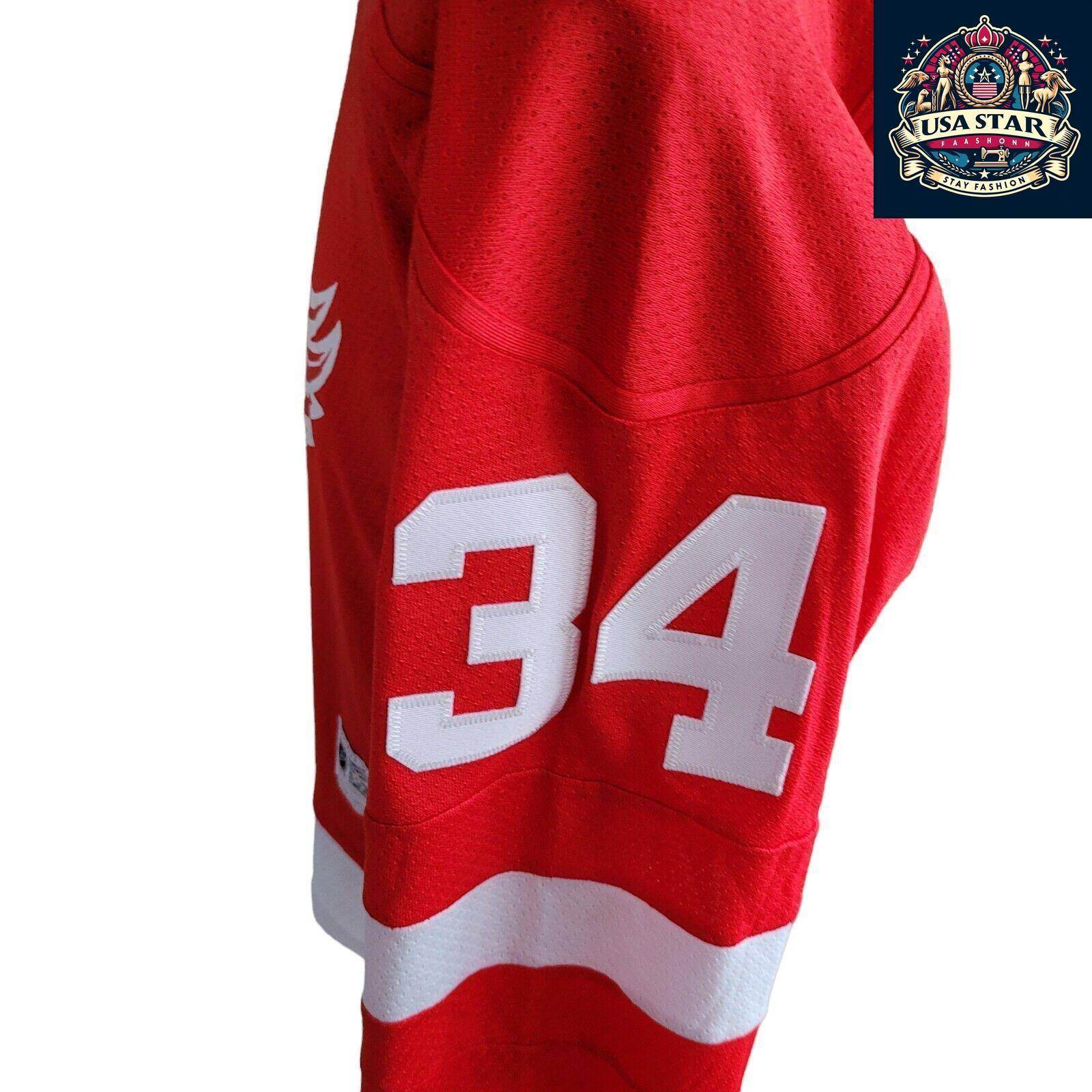 Petr Mrazek 34 Detroit Red Wings Youth Jersey S/M - Durable, Comfortable, Officially Licensed - USASTARFASHION