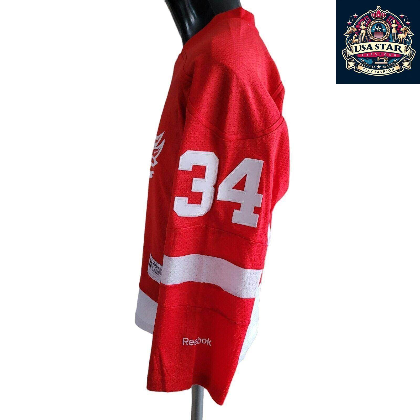 Petr Mrazek 34 Detroit Red Wings Youth Jersey S/M - Durable, Comfortable, Officially Licensed - USASTARFASHION