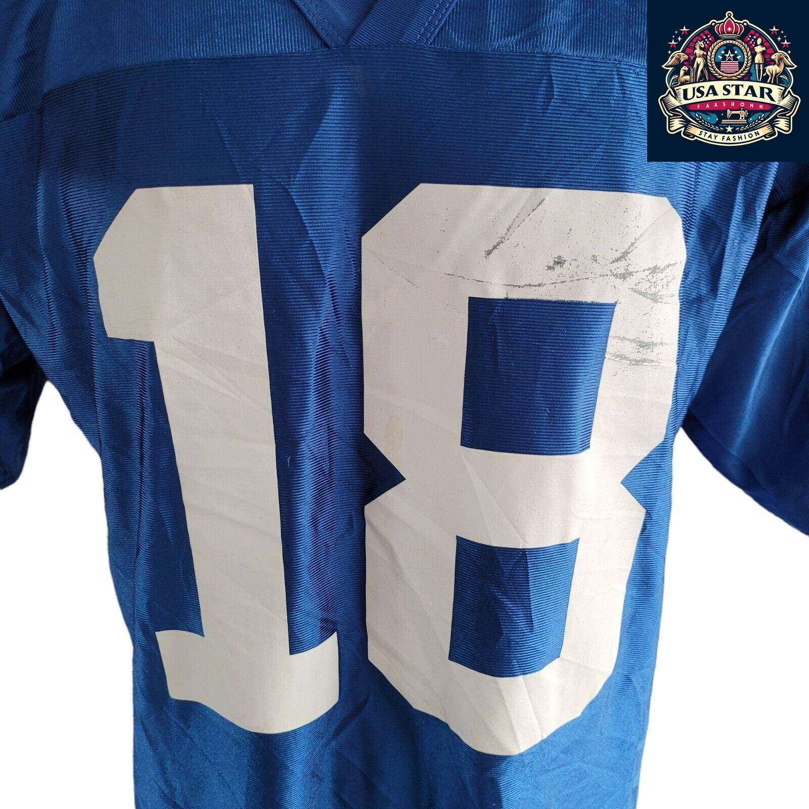 Peyton Manning Colts Jersey 18 - Authentic XL NFL Vintage, Iconic Design, Comfortable Fit - USASTARFASHION