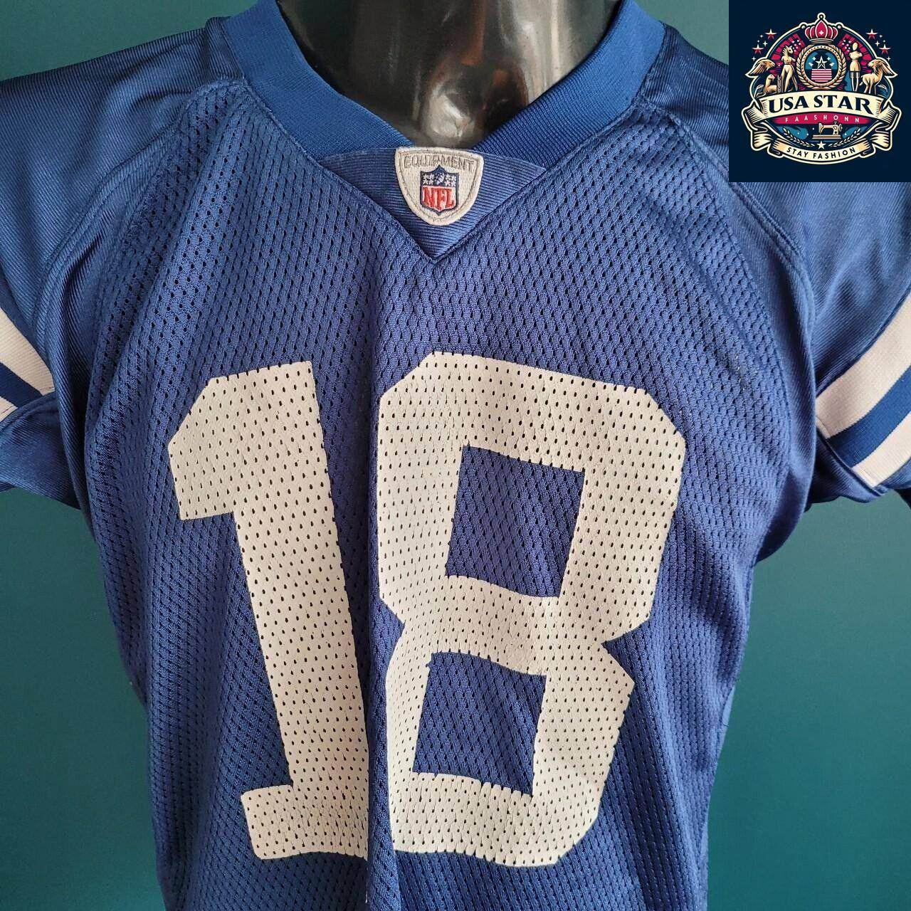 Peyton Manning Jersey Youth Size 18 - 20 - Authentic Colts Design, High - Quality Fabric - USASTARFASHION