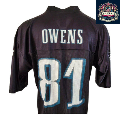 Philadelphia Eagles Jersey Terrell Owens 81 NFL On Field Sz L - High Quality, Vintage Condition - USASTARFASHION