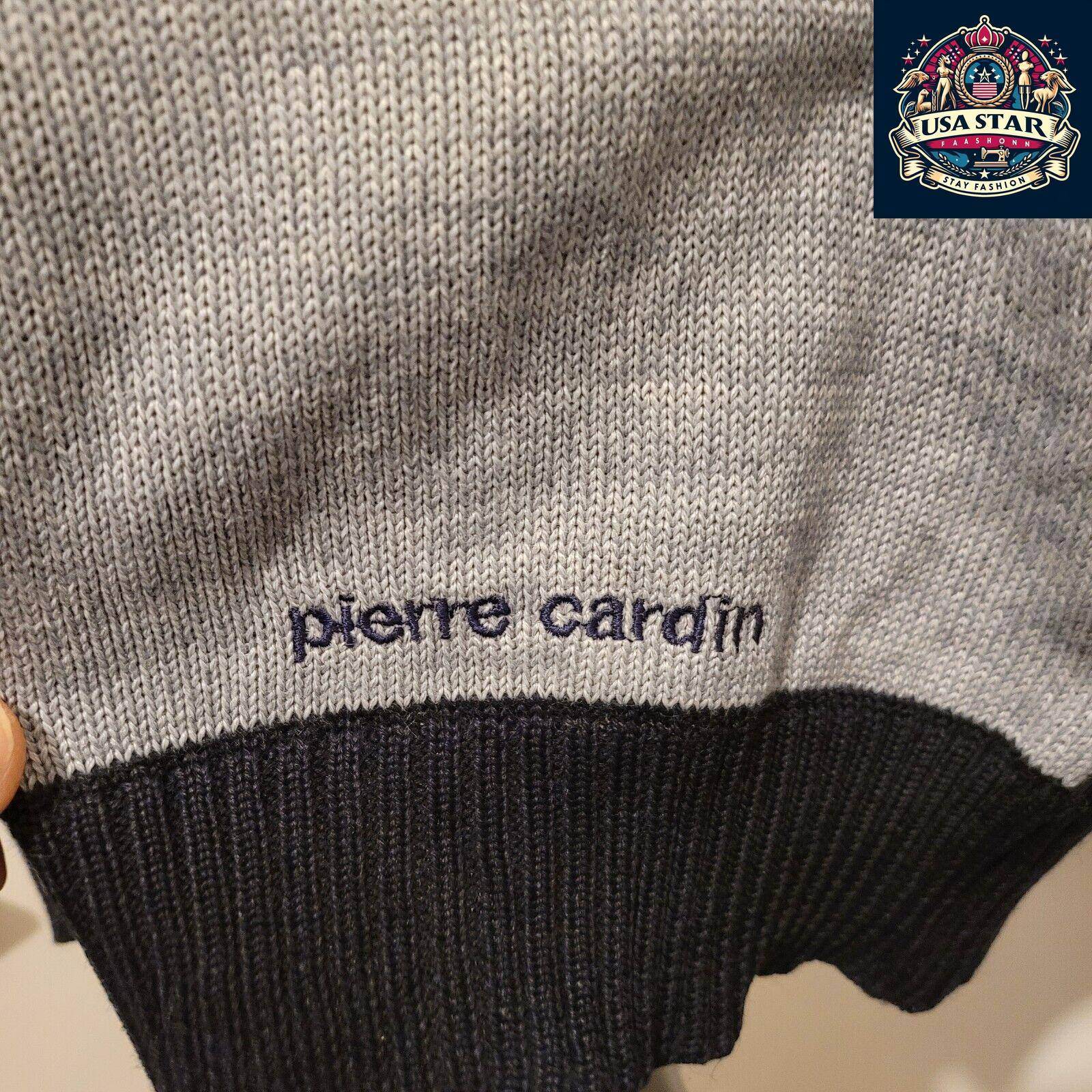 Pierre Cardin XL Wool Jumper in Multi - Color Pattern - Stylish, Cozy, and Durable - USASTARFASHION
