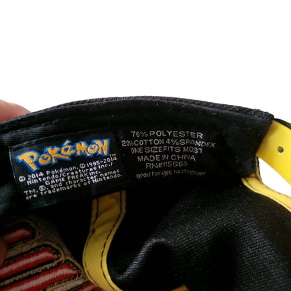 Pikachu Pokémon Snapback Hat - Black/Yellow - Adjustable - USASTARFASHION