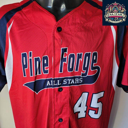 Pine Forge All Stars Shirt by Alleson Athletic, Sz Large, Comfortable Fit, Durable Design - USASTARFASHION