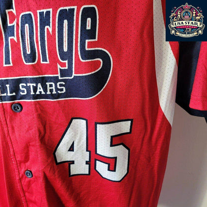 Pine Forge All Stars Shirt by Alleson Athletic, Sz Large, Comfortable Fit, Durable Design - USASTARFASHION