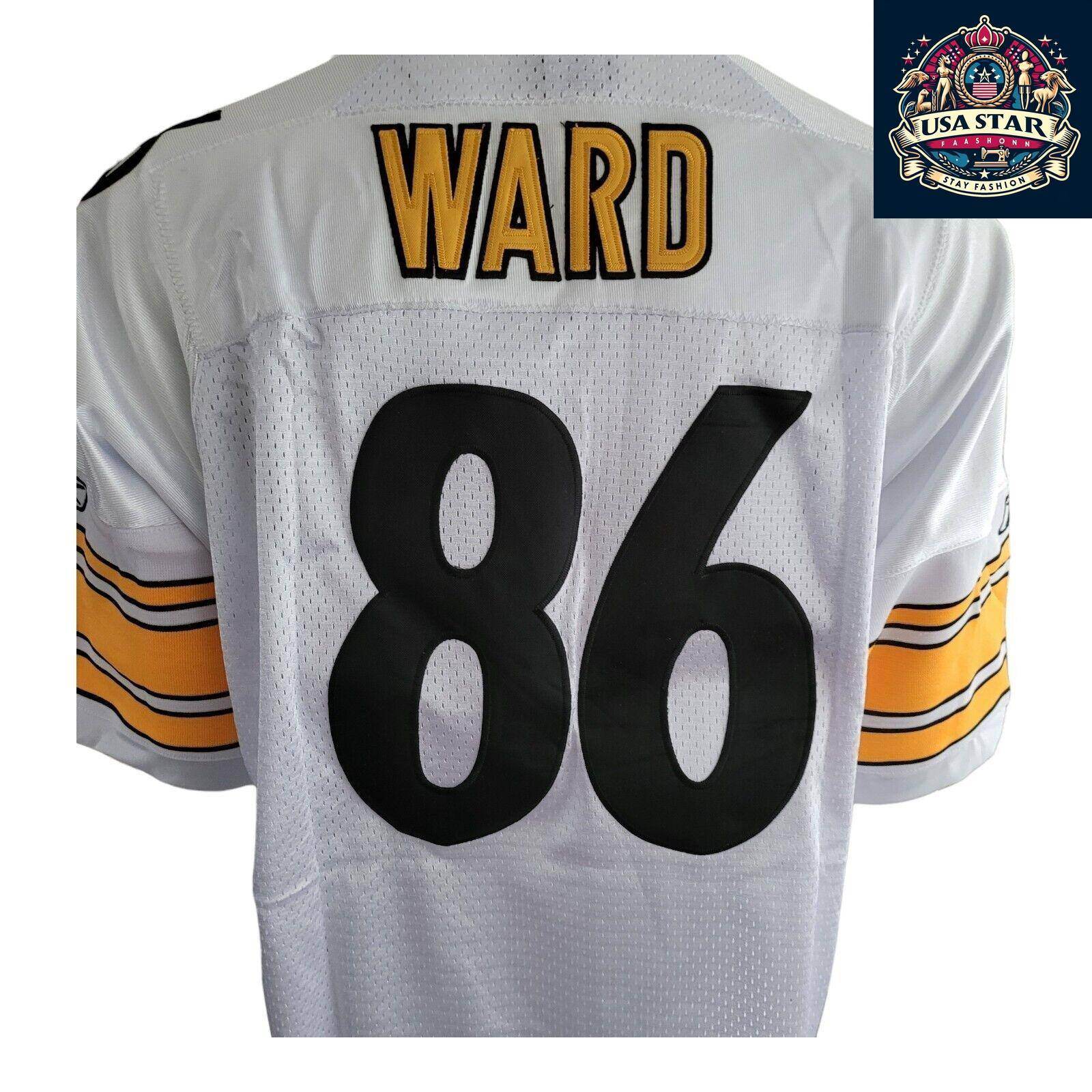 Pittsburgh Steelers Jersey Hines Ward 86 NFL On Field Adult Large - Authentic & Comfy Fit - USASTARFASHION