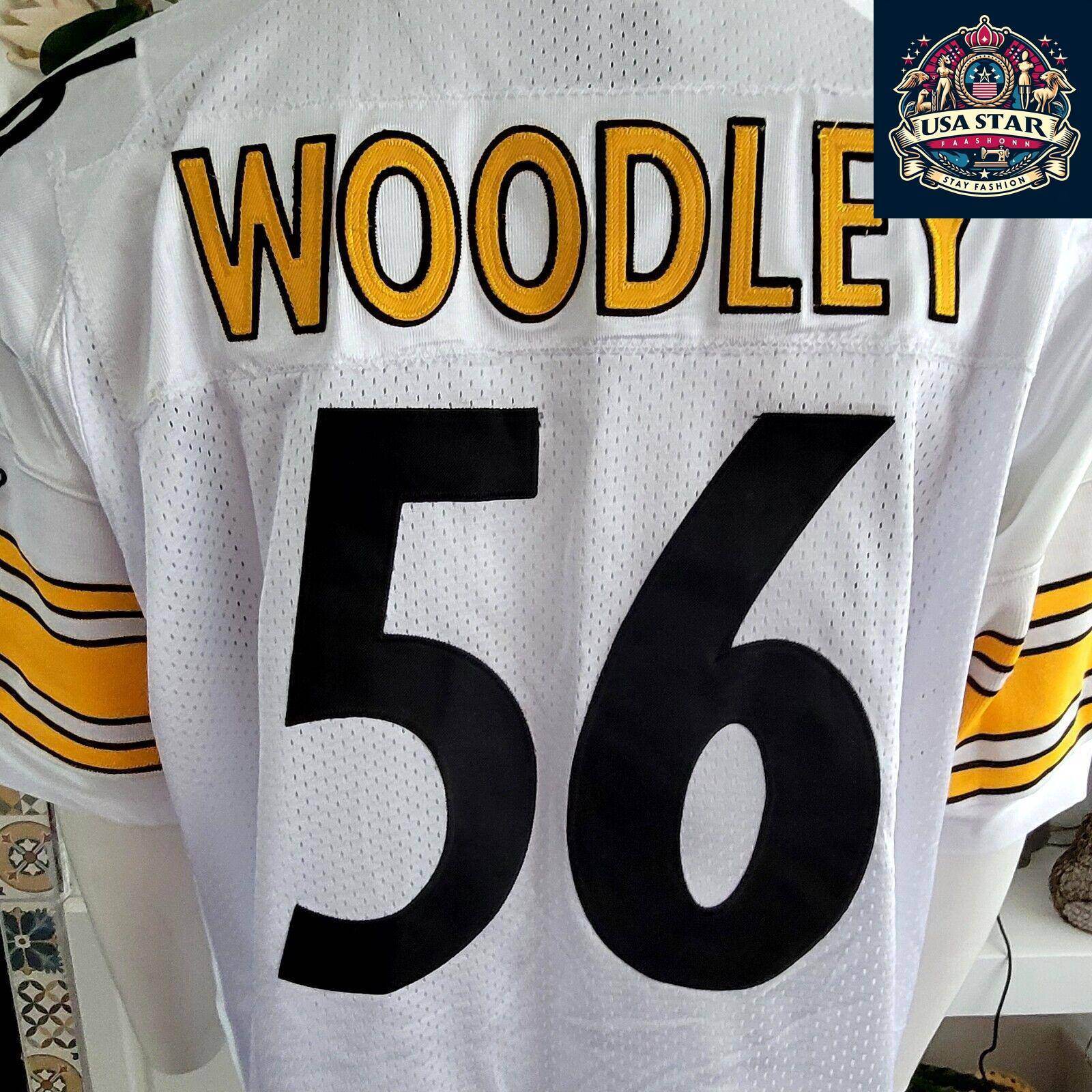 Pittsburgh Steelers Jersey LaMarr Woodley 56, Classic Design, Size 54, High - Quality Fabric - USASTARFASHION