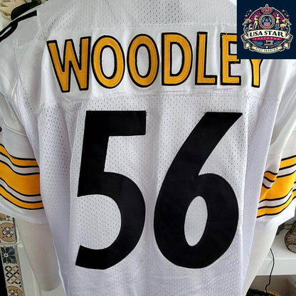 Pittsburgh Steelers Jersey LaMarr Woodley 56, Classic Design, Size 54, High - Quality Fabric - USASTARFASHION