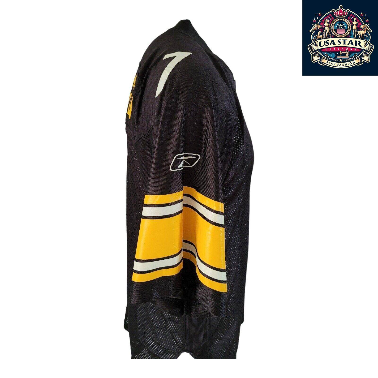 Pittsburgh Steelers Reebok Jersey 7 Ben Roethlisberger Size M - Authentic NFL Memorabilia - USASTARFASHION