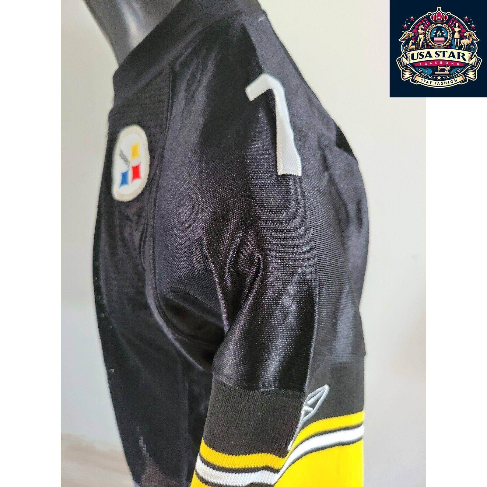 Pittsburgh Steelers Youth Jersey 7 Ben Roethlisberger, Large 14/16, Comfortable & Stylish Design - USASTARFASHION